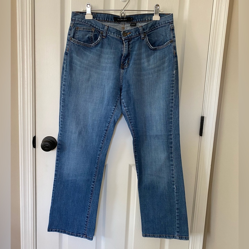 Calvin Klein straight leg jeans size 14.